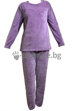 Дамски пижами Пижами дълъг ръкав Дамска пижама - дълъг ръкав, плюш 51575